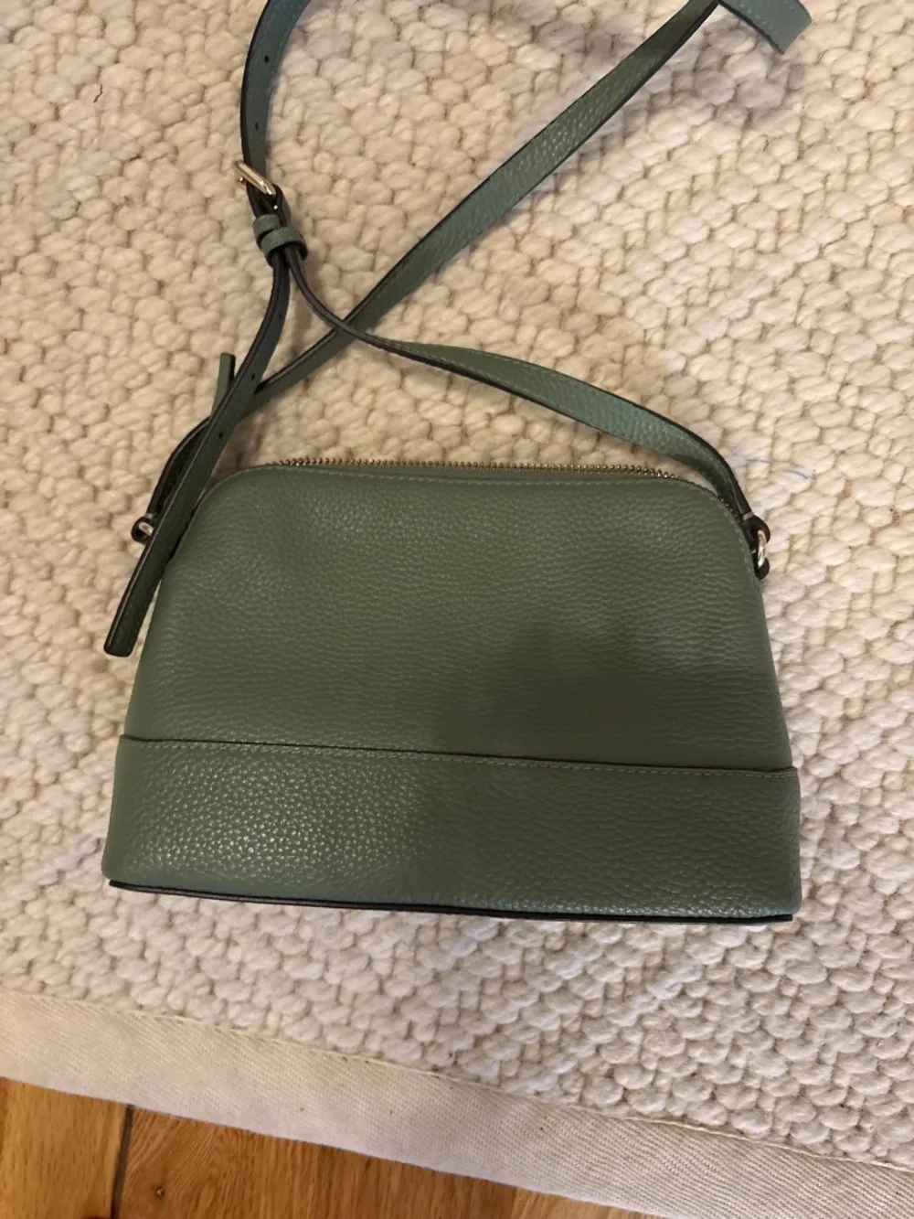 Kate Spade Hanna Southport Avenue Pebbled Leather Crossbody Green WKRU7110